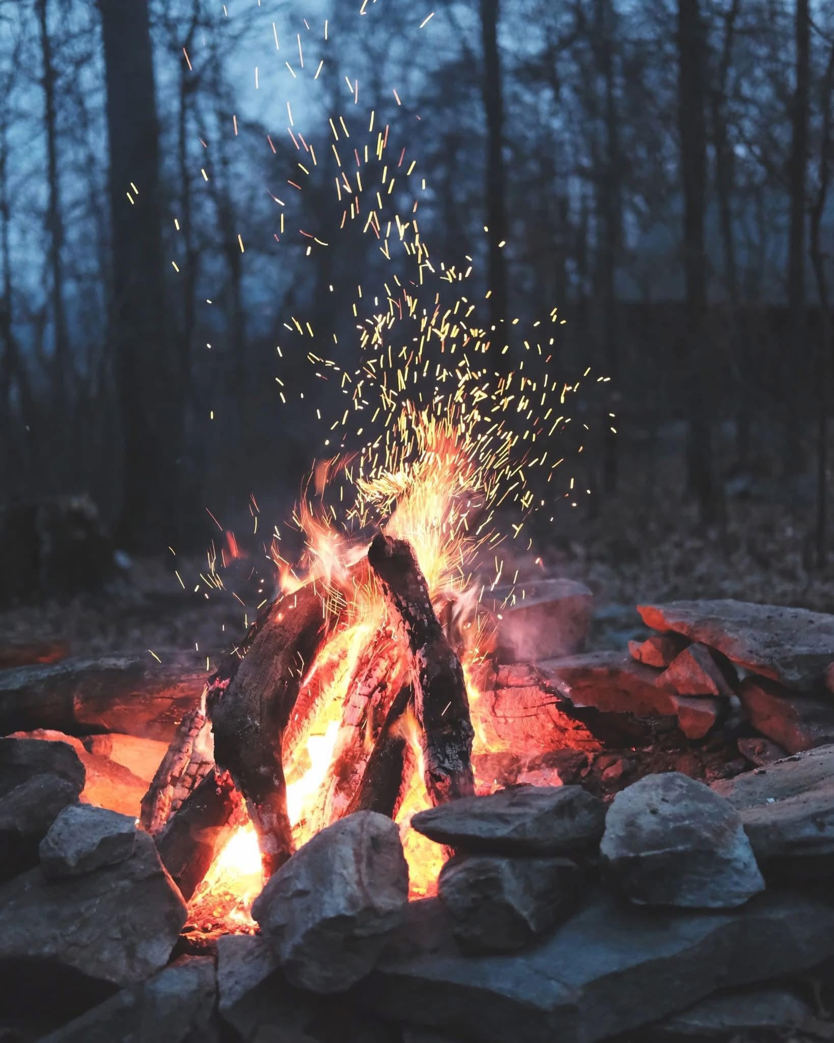 Campfire at Kings Mountain State Park for the Millfort Tactical Muster